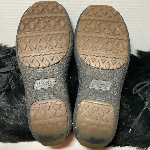 Oscar Sport Vera Gomma Black Winter Boots Italy - Picture 12 of 16